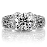 Marinel's Engagement Ring - Cushion Cut CZ