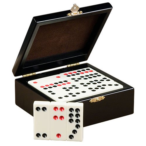 Childrens Toyshop  Toys : Chinese Dominos Paigow Game Set with White Tiles