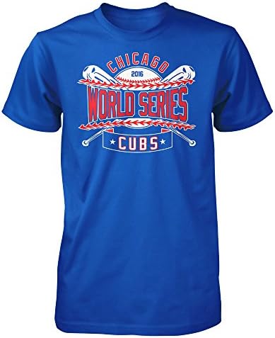 Sports Chief Cubs Crossed Bats Series Chicago World Men's T-Shirt (L)