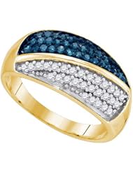 0.50CTW BLUE DIAMOND FASHION BAND