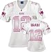 Tom Brady White Reebok Vibrant Fashion New England Patriots Women's Jersey