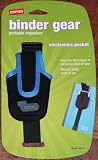 Staples Binder Gear Portable Organizer Zipper Pocket: for iPod MP3 players, Cell phones, Thumb Drives, Etc... (Black with Blue)