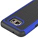 S7 Case, LK [Shock Absorption] [Drop Protection] Hybrid Dual Layer Armor Defender Protective Case Cover for Samsung Galaxy S7 (Blue)
