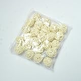 ラタンボール 3cm 24個入 (ナチュラル（ホワイト）)