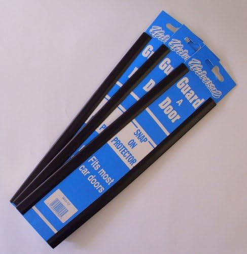Universal - Guard A Door - Snap On Car Door Guard Protector - Black - 3 Pack - 6 Guards In Total. The simple and cost effective solution to prevent damage to your car door edges.