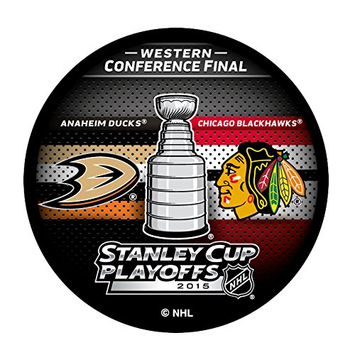 2015 NHL Stanley Cup Playoffs Western Conference Final Anaheim Ducks vs. Chicago Blackhawks Dueling Hockey Puck