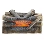 GHP Group Pleasant Hearth 20" Electric Crackling Natural Wood Log