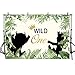 MEHOFOTO Wild One Themed 1st Birthday Party Backdrop Animals Photography Background Jungle Safari Green Leaves Baby Boy Photo Booth Banner Decorations 7x5ft