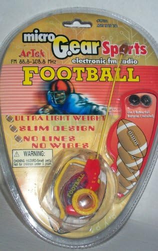 Micro Gear Sports Electronic Football FM Radio Headset.