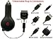 Cellet Universal Retractable Car Charger With 7 Different Connectors - Blackberry Apple HTC Motorola Nokia Sony Samsung