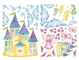 Wallies Fairyland Wallpaper Mural, Set of 2 Sheets
