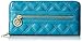 Anne Klein Dressed To Quilt Small Zip Around Wallet, Lagoon/Lagoon, One Size