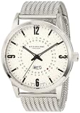 Stuhrling Original Men039s 345M33112 Classic Jupiter Swiss Quartz Day and Date Stainless Steel Mesh Watch on sale