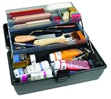 ArtBin Upscale Tool Box with Metal Links, Slate Gray, 2-Tray