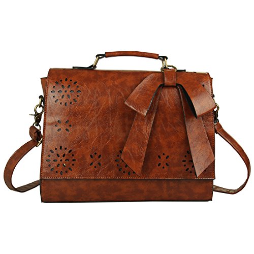 Ecosusi Vintage Women Faux Leather Messenger Satchel Bags