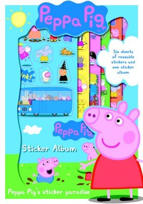 Childrens Toyshop  Third Party New : Peppa Pig Sticker Album & Stickers Paradise Set