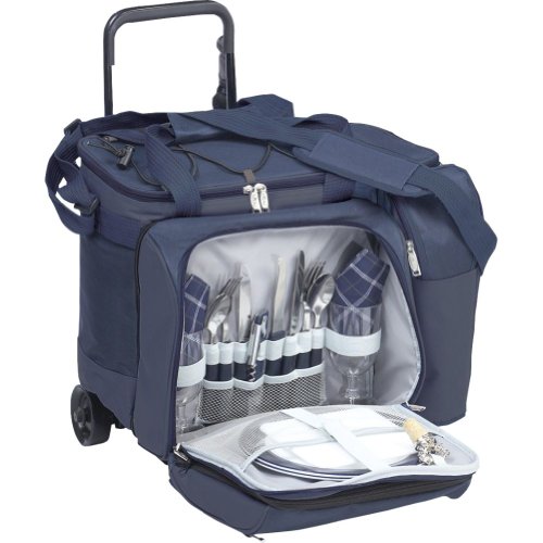 Picnic Plus Tango Trolley Set: 2-person - Navy One Size