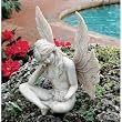 Fanny the fairy statue home garden pondering sculpture