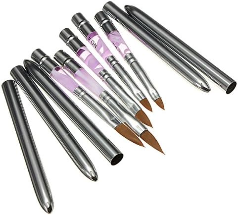 RooWill 5pcs Detachable UV Gel Acrylic Nail Art Drawing Brush