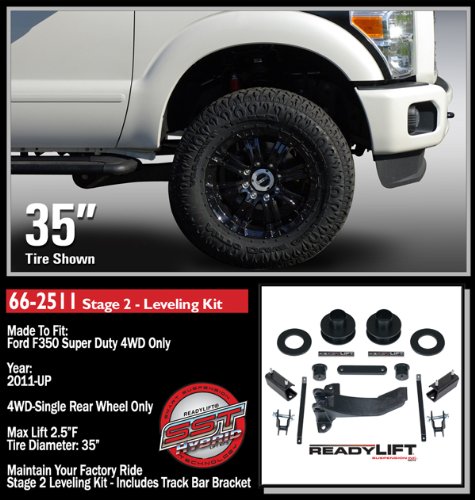 Ready Lift 66-2511 25 Front Lift Stage 2 Leveling Kit for 2011-Up Ford F350 4WD