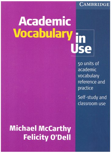 Academic Vocabulary in Use Edition with answers