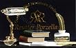 2008 Reutter Porcelain Dollhouse Miniature Desk Lamp Set