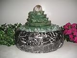 Aqua Adventurine Cascade With Crystal Sphere And Light