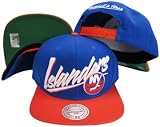 New York Islanders Diagonal Script Blue/Orange Two Tone Plastic Snapback Adjustable Plastic Snap Back Hat / Cap