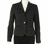 Lauren Ralph Lauren Pinstripe Jacket Black/Ivory 4