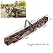 Almatess Portable Waterproof Double-Layer Camo Fishing Rod Carrier Fishing Pole Tools Storage Bag Organizer Tube Case 120cm