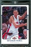 2006-07 Fleer # 53 Tayshaun Prince Detroit Pistons Basketball Card - Mint Condition - In Protective Display Case !