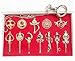 Sailor Moon Pretty Guardian 12PCS Cosplay Keychain Necklace Toy Christmas Gift