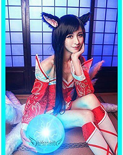 Computer Game LOL League of Legends Ahri Cosplay Costume for Girls-Version A
