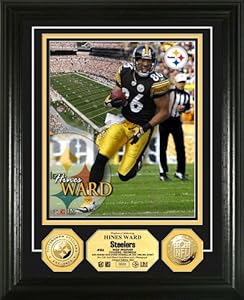 NFL Pittsburgh Steelers Hines Ward 24KT Gold Coin Photo Mint