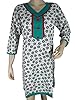 Indian Tunic Top White Black Women Cotton Kurti Small Size