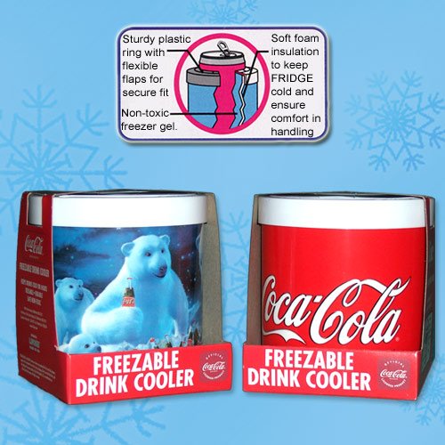 The Fridge Coke and Polar Bear Freezer Koozies (2 Pack, 1