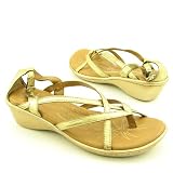 BORN Savory Gold Sandals Shoes Womens Size 8
