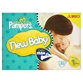 Pampers New Baby Size 1 (4-11 lbs/2-5 kg) Nappies - 1 x Jumbo Pack of 80 (80 Nappies)