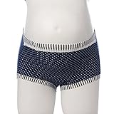DEHANG 母乳育児用 産後ショーツ 調節可マタニティショーツ 青い M