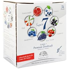 Walthers Super 7 Premium-Direktsaft aus Aronia, Goji, Acai, Cranberry, Granatapfel, Heidelbeersaft, 1er Pack (1 x 3 l Getr�nkekarton)