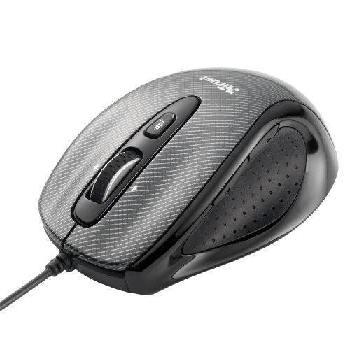 Trust MI-6960Cp Laser Notebook Maus schnurgebunden carbon