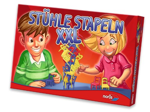Noris Spiele 606015656 - St&uuml;hle Stapeln XXL