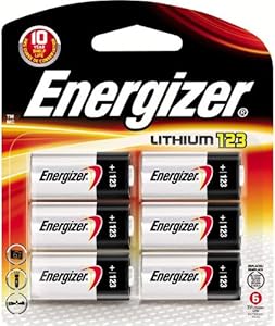 Energizer Photo Battery 123, 6-Count