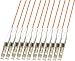 LC-LC 12-Strand 100M Multimode 50/125 Fiber Optic Cable Bunch with 0.9mm Connectors