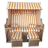 Strandkorb Luxus XXL 160cm orange