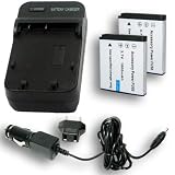 FUJI NP-50 Equivalent Charger & Battery 2-Pack Combo for OEM BC-50 for FinePix F50fd / F100fd & Other FinePix Digital Cameras
