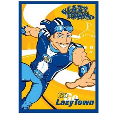 Lazy Town Fleece Blanket, Multi, 130 x 180 Cm