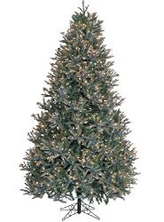 9' Kaitlyn Fir Pre-lit Artificial Christmas Tree With 1500 Clear Lights