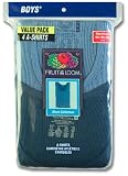 Fruit of the Loom Boy's 4 Pack A-shirt   #BL504B