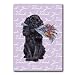 Thank You with dog - 5" x 7" Vellum Overlay Greeting Card